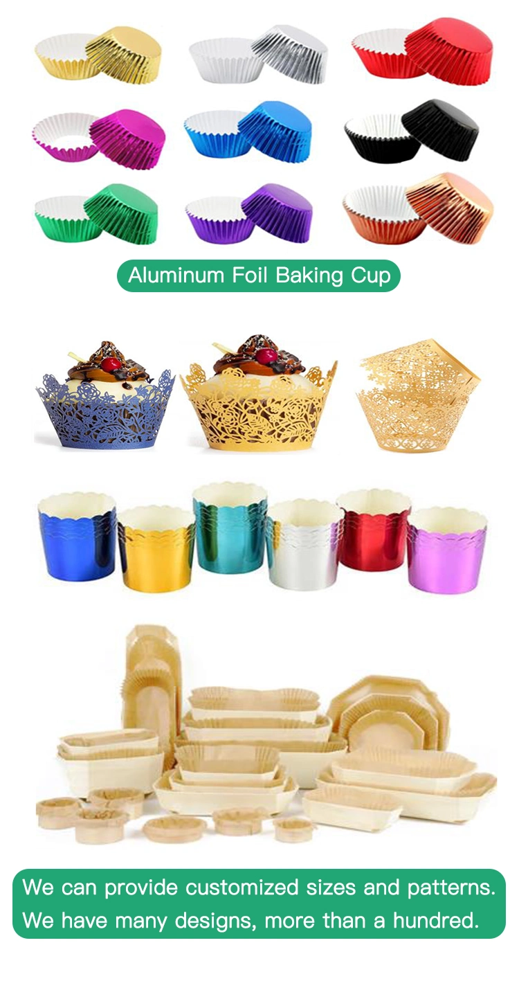 Aluminum Foil Baking Muffin Cake Cup High Temperature Resistant Cupcake Liners Gold Cake Holders Metallic Paper Baking Cup