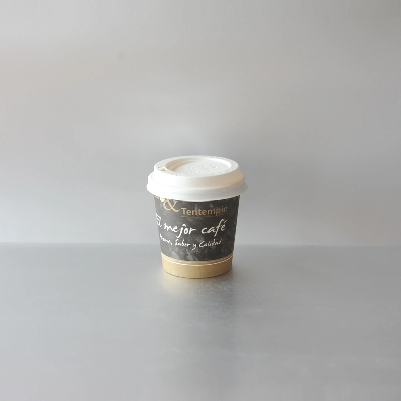 Eco Compostable Single Wall Disposable Hot Coffee Tea Paper Cups