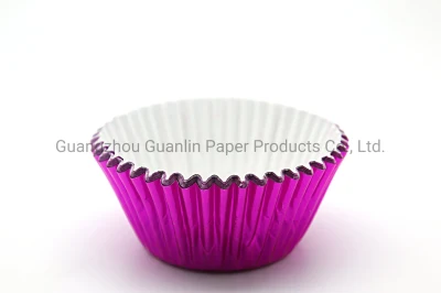Wholesale Print Design Aluminium Laminated Baking Cup Paper Foil Cups