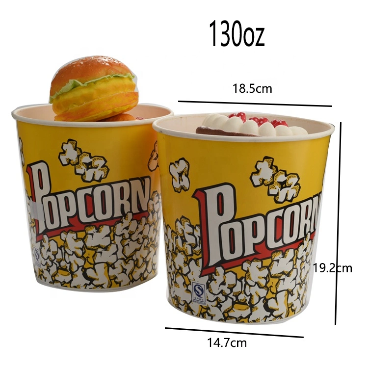 Custom 48oz 80oz Food Fried Chicken Paper Popcorn Cup Bucket