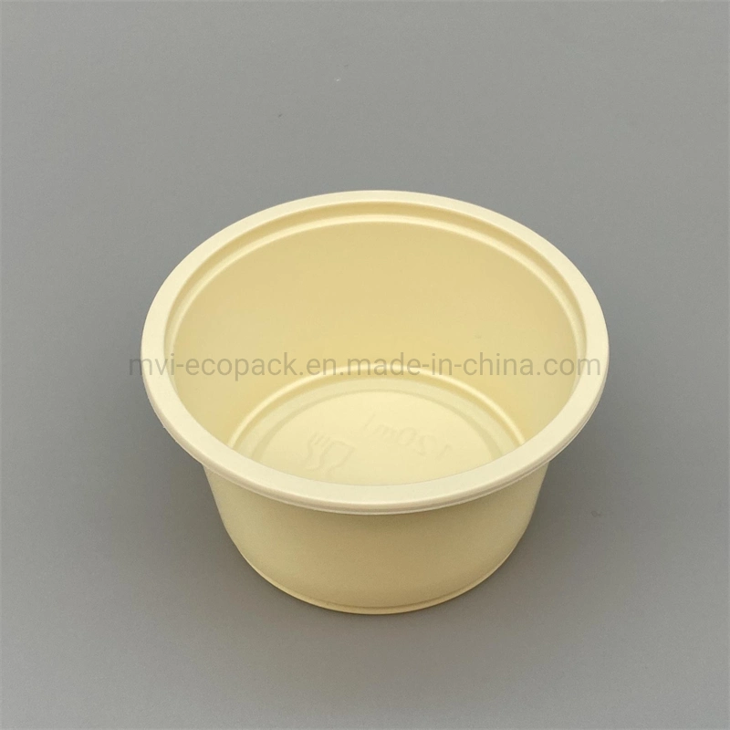 Customized Logo Print 2oz/4oz Round Ice Cream Cup Disposable Biodegradable Soup Cup