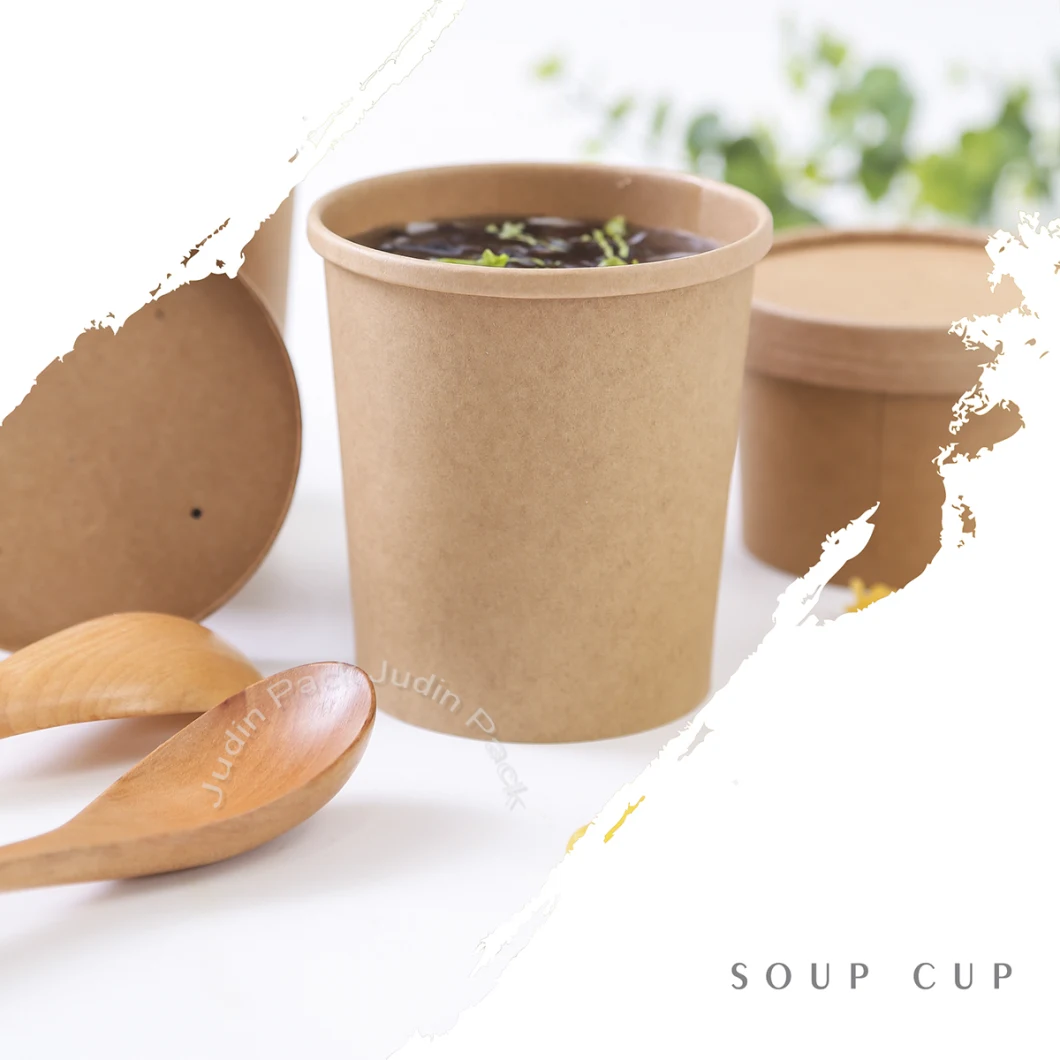 1100ml/1300ml Double Poly-Coated Paperboard Soup Cup