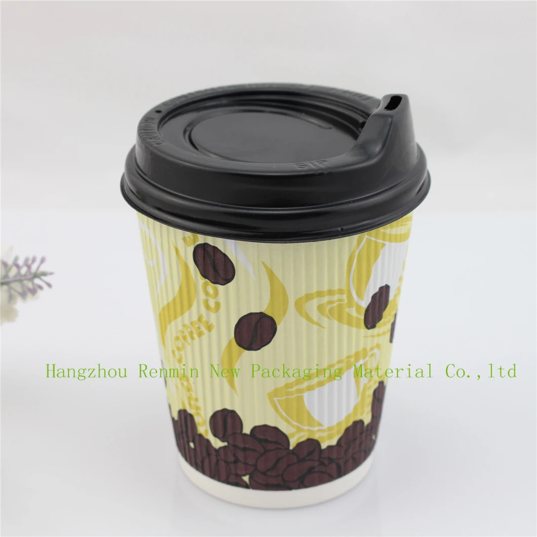 Black Hot Coffee Drink Plastic PS Material SIP Lids