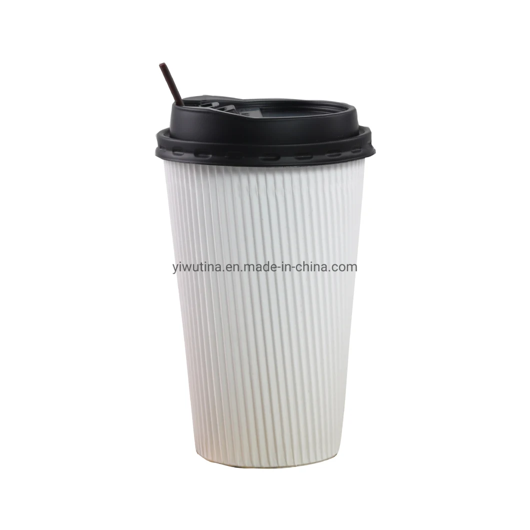 Take Away Coffee Cup Lid Use Hot/ Cold Drink Disposable Coffee Cups Red Black White Plastic PP/PS Cover Lid for Cup