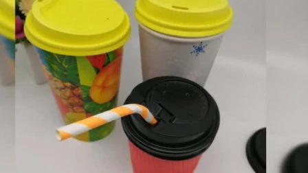 Disposable PS Lid Black for Hot Drink