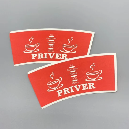 Cheapest Custom Logo Printing PE Coated Paper Cup Fans