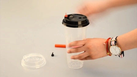 Disposable Clear Transparent Pet Plastic Smoothie Milkshake Cup