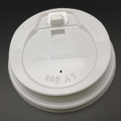 Flat Plastic PS Lid for Cups with Tear Tab PS Lids