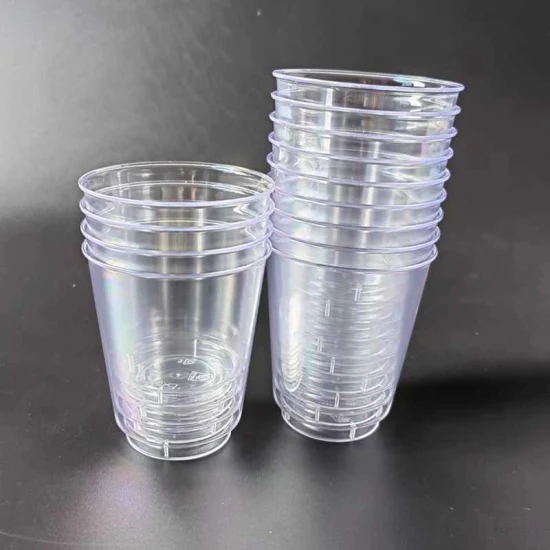 CE/FDA Aprroved Milk Tea Plastic Cups Custom Disposable 200ml PP Clear Transparent Plastic Cup, Hot Coffee/Cold Drinking Cup