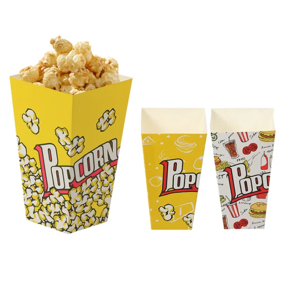 Factory Food Grade 32oz 46oz 64oz 85oz Paper Popcorn Cup, Popcorn Bucket with Round Bottom