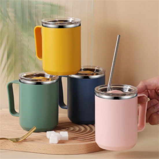 Portable Microwave 304 Stainless Steel Liner PP Food Container Soup Cup for Breakfast Milk