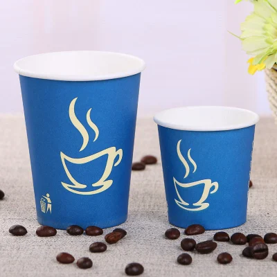 Biodegradable Single Wall Paper Cups with Lids, 100% Compostable Paper Cups